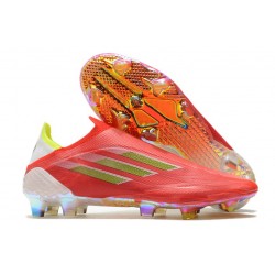 Fotbollsskor för Herrar adidas X Speedflow+ FG Meteorite - Röd Svart Röd