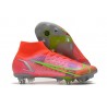 Nike Mercurial Superfly 8 Elite SG-PRO AC Spectrum - Röd Silver