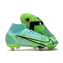 Nike Mercurial Superfly 8 Elite SG-PRO AC Impulse - Turkos Grön