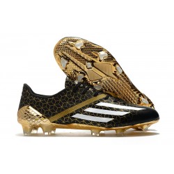 Adidas F50 Ghosted Adizero HT FG Herr Svart Vit Guld