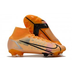 Nike Mercurial Superfly VIII Elite DF FG Orange Svart