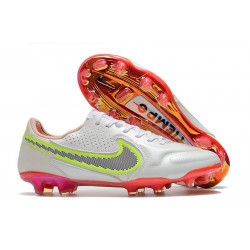 Fotbollsskor Nike Tiempo Legend IX Elite FG Rawdacious - Vit Röd Rosa