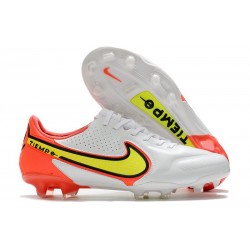 Fotbollsskor för Män Nike Tiempo Legend IX Elite FG Motivation - Vit Neon Röd