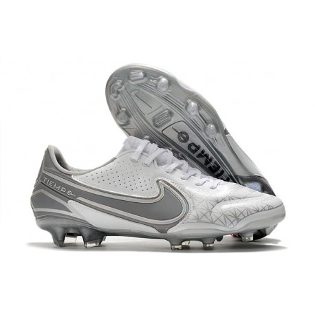 Fotbollsskor för Män Nike Tiempo Legend IX Elite FG Vit Grå