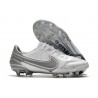 Fotbollsskor för Män Nike Tiempo Legend IX Elite FG Vit Grå
