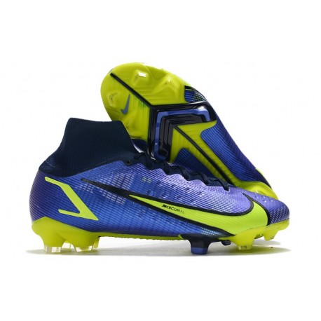 Nike Mercurial Superfly VIII Elite DF FG Recharge - Blå Neon Navy