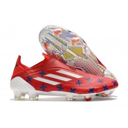 Fotbollsskor för Herrar adidas X Speedflow+ FG 11/11 - Röd Vit Blå LIMITED EDITION
