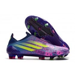 Fotbollsskor för Herrar adidas X Speedflow+ FG Unparalleled - Blå Rosa Gul