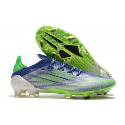Fotbollsskor för Män adidas X Speedflow.1 FG Adizero Prime X - Vit Grön Blå LIMITED EDITION