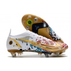 Nike Mercurial Vapor 14 Elite SG-Pro Vit Röd Guld Blå