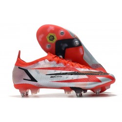 Nike Mercurial Vapor 14 Elite SG-Pro CR7 Spark Positivity - Röd Svart Vit Orange