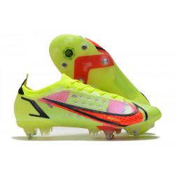 Nike Mercurial Vapor 14 Elite SG-Pro Volt Svart Bright Crimson