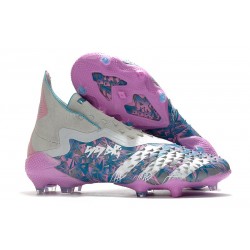 Fotbollsskor adidas Predator Freak + FG Silver Blå Rosa