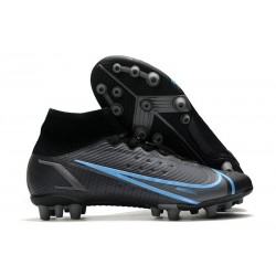 Nike Mercurial Superfly 8 Elite AG PRO Renew - Svart Grå