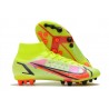 Nike Mercurial Superfly 8 Elite AG PRO Volt Svart Bright Crimson