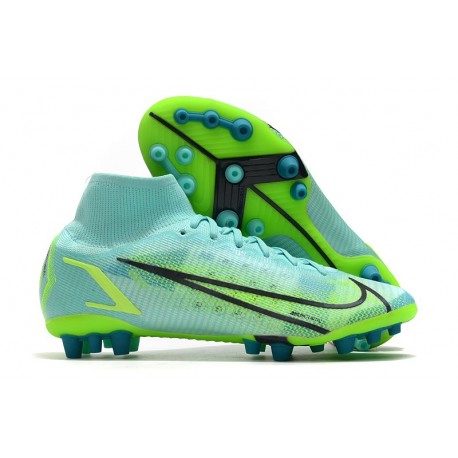 Nike Mercurial Superfly 8 Elite AG PRO Impulse - Turkos Grön