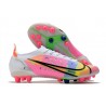 Nike Mercurial Vapor 14 Elite AG Pro Dragonfly - Vit Silver Mörklila