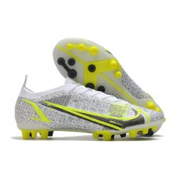 Fotbollsskor Nike Mercurial Vapor 14 Elite AG Pro Silver Safari - Vit Svart Silver Neon