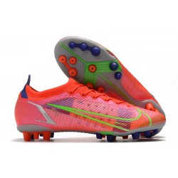 Fotbollsskor Nike Mercurial Vapor 14 Elite AG Pro Spectrum - Röd Silver