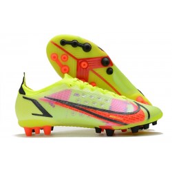 Fotbollsskor Nike Mercurial Vapor 14 Elite AG Pro Volt Svart Bright Crimson