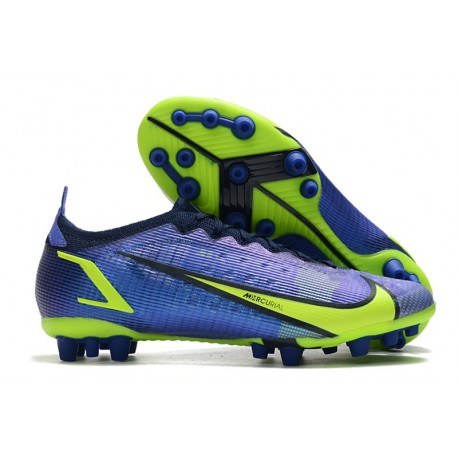 Fotbollsskor Nike Mercurial Vapor 14 Elite AG Pro Recharge - Blå Neon Navy