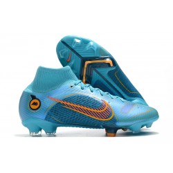 Nike Mercurial Superfly 8 Elite DF FG Blueprint - Blå Orange Blå