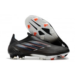 Fotbollsskor för Herrar adidas X Speedflow+ FG Edge of Darkness - Svart Vit