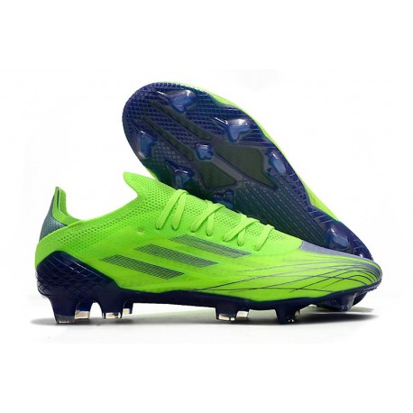 Fotbollsskor för Män adidas X Speedflow.1 FG Grön Lila