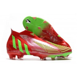 Fotbollsskor för Herrar adidas Predator Edge + FG Röd Grön
