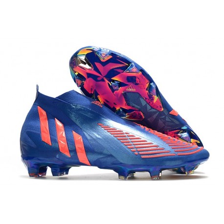 Fotbollsskor för Herrar adidas Predator Edge + FG Sapphire Edge - Blå Turbo