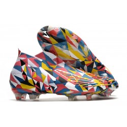 Fotbollsskor för Herrar adidas Predator Edge + FG Geometric - Blå Gul Röd LIMITED EDITION