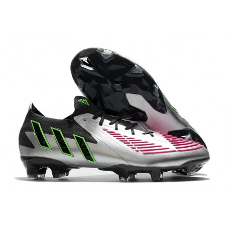 Fotbollsskor adidas Predator Edge.1 Low FG Silver Svart Rosa