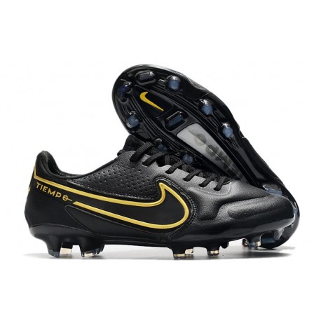 Fotbollsskor för Män Nike Tiempo Legend IX Elite FG Svart Guld