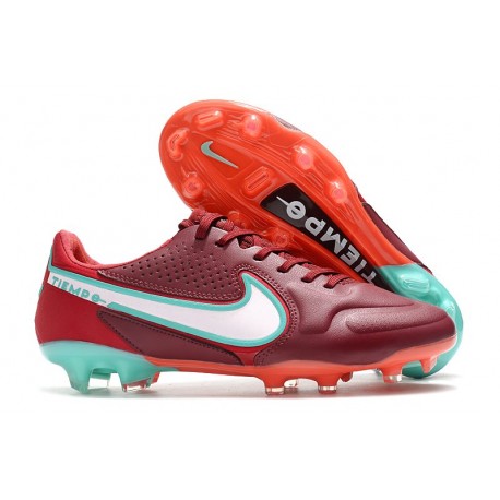 Nike Tiempo Legend IX Elite FG Blueprint - Bordeaux Vit Rosa