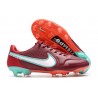 Nike Tiempo Legend IX Elite FG Blueprint - Bordeaux Vit Rosa