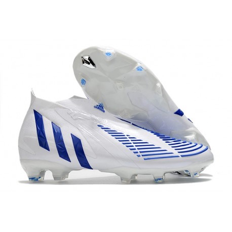 Fotbollsskor Herrar adidas Predator Edge + FG Diamond Edge - Vit Blå