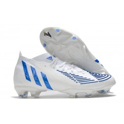 adidas Predator Edge.1 FG Fotbollsskors Diamond Edge - Vit Blå