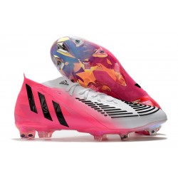 adidas Predator Edge.1 FG Fotbollsskors Unite Football - Rosa Svart Vit LIMITED EDITION