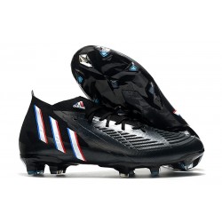 adidas Predator Edge.1 FG Fotbollsskors Edge of Darkness - Svart Vit Röd