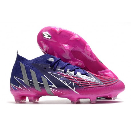 adidas Predator Edge.1 FG Fotbollsskors Champions Code - Lila Silver Rosa