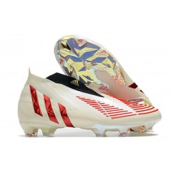 Fotbollsskor för Herrar adidas Predator Edge + FG Vit Röd