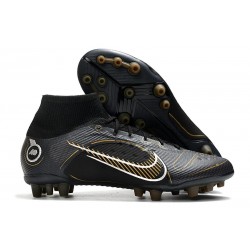 Nike Mercurial Superfly 8 Elite AG PRO Shadow - Svart Guld Silver