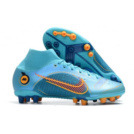 Nike Mercurial Superfly 8 Elite AG PRO Blueprint - Blå Orange Blå