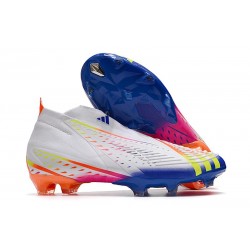 Fotbollsskor Herrar adidas Predator Edge + FG Al Rihla - Vit Gul Blå