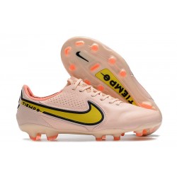 Fotbollsskor för Män Nike Tiempo Legend IX Elite FG Lucent - Orange Gul Rosa