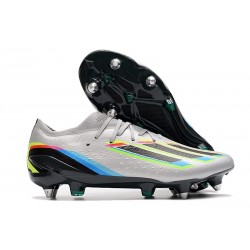 Fotbollsskor adidas X SPEEDPORTAL.1 SG Beyond Fast - Silver Svart Gul