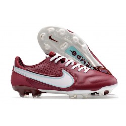 Nike Tiempo Legend IX Elite FG Blueprint - Bordeaux Vit Rosa