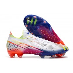 Fotbollsskor adidas Predator Edge.1 Low FG Al Rihla - Vit Gul Blå