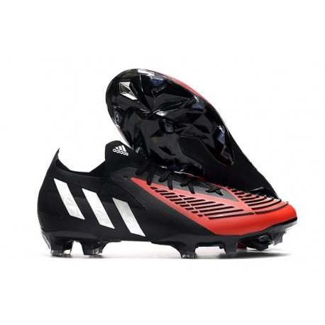 Fotbollsskor adidas Predator Edge.1 Low FG Svart Vit Röd