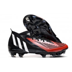 adidas Predator Edge.1 FG Fotbollsskors Svart Vit Röd